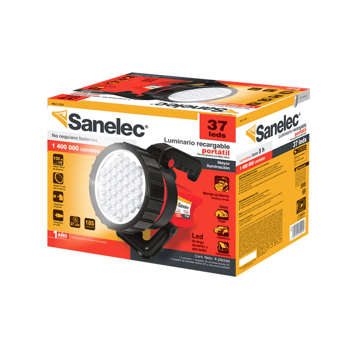 Sanelec 2124 linterna reflectora 37 leds  - Sears