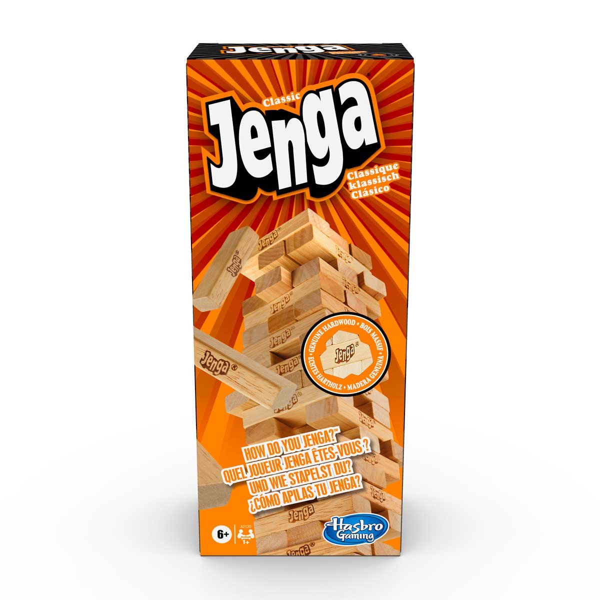 Jenga clásico hasbro - juego de mesa  - Sears